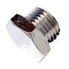 Plug nickel plated brass male BSPP(G) and metric